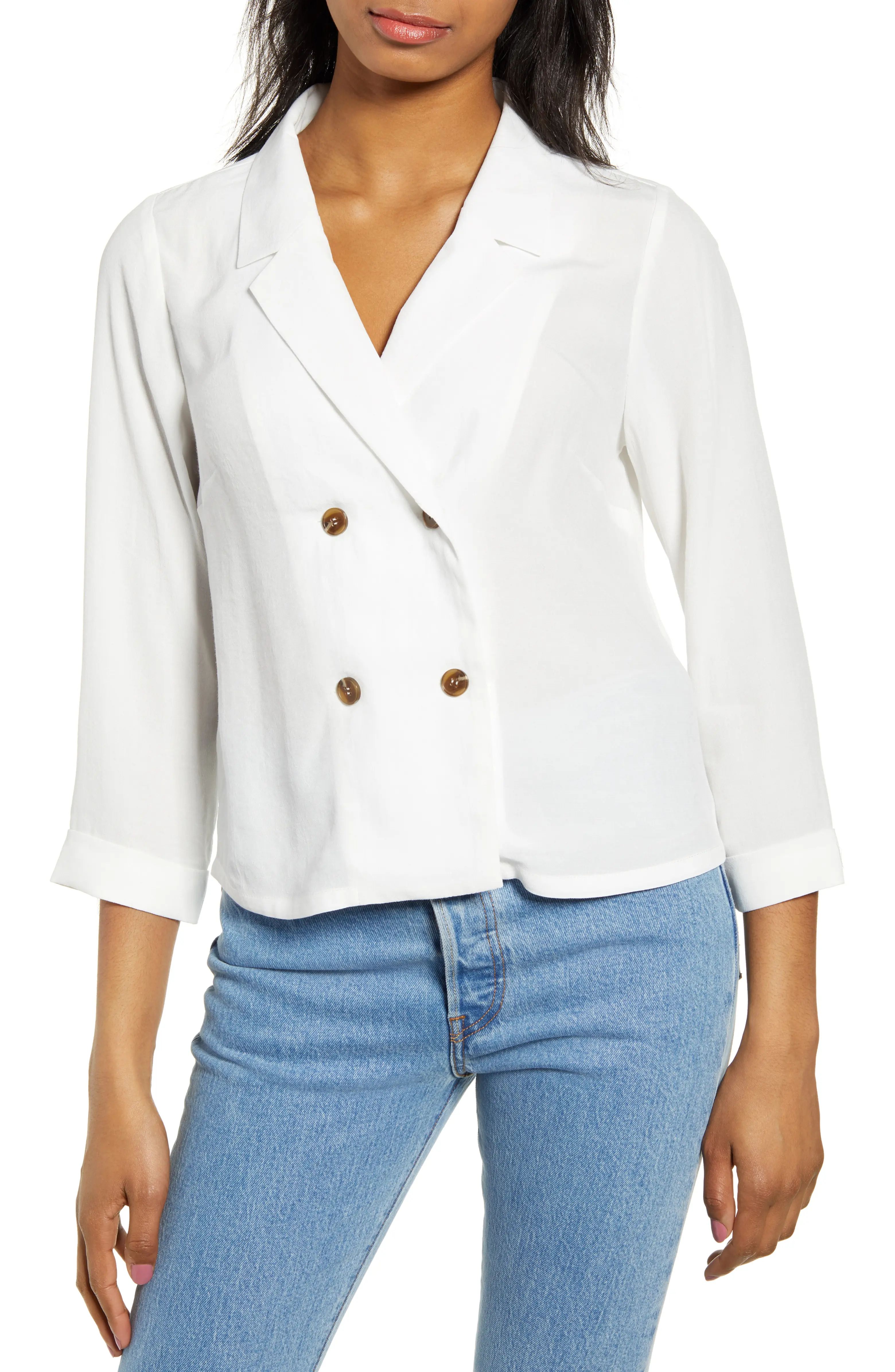 Double Breasted Blouse | Nordstrom