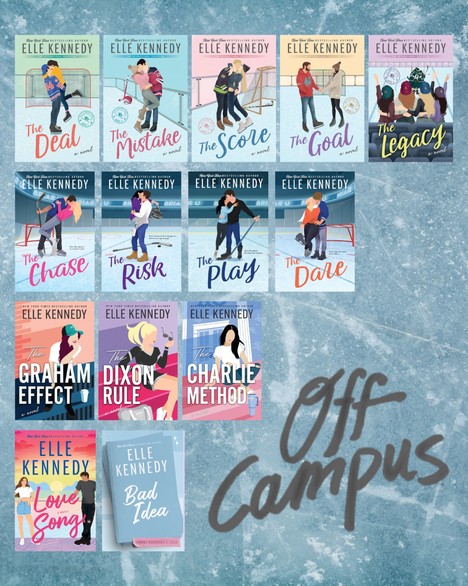 The entire Off Campus & Briar U series by Elle Kennedy! 📚🏒

#LTKdayinmylife #LTKU #LTKfitnessgoals