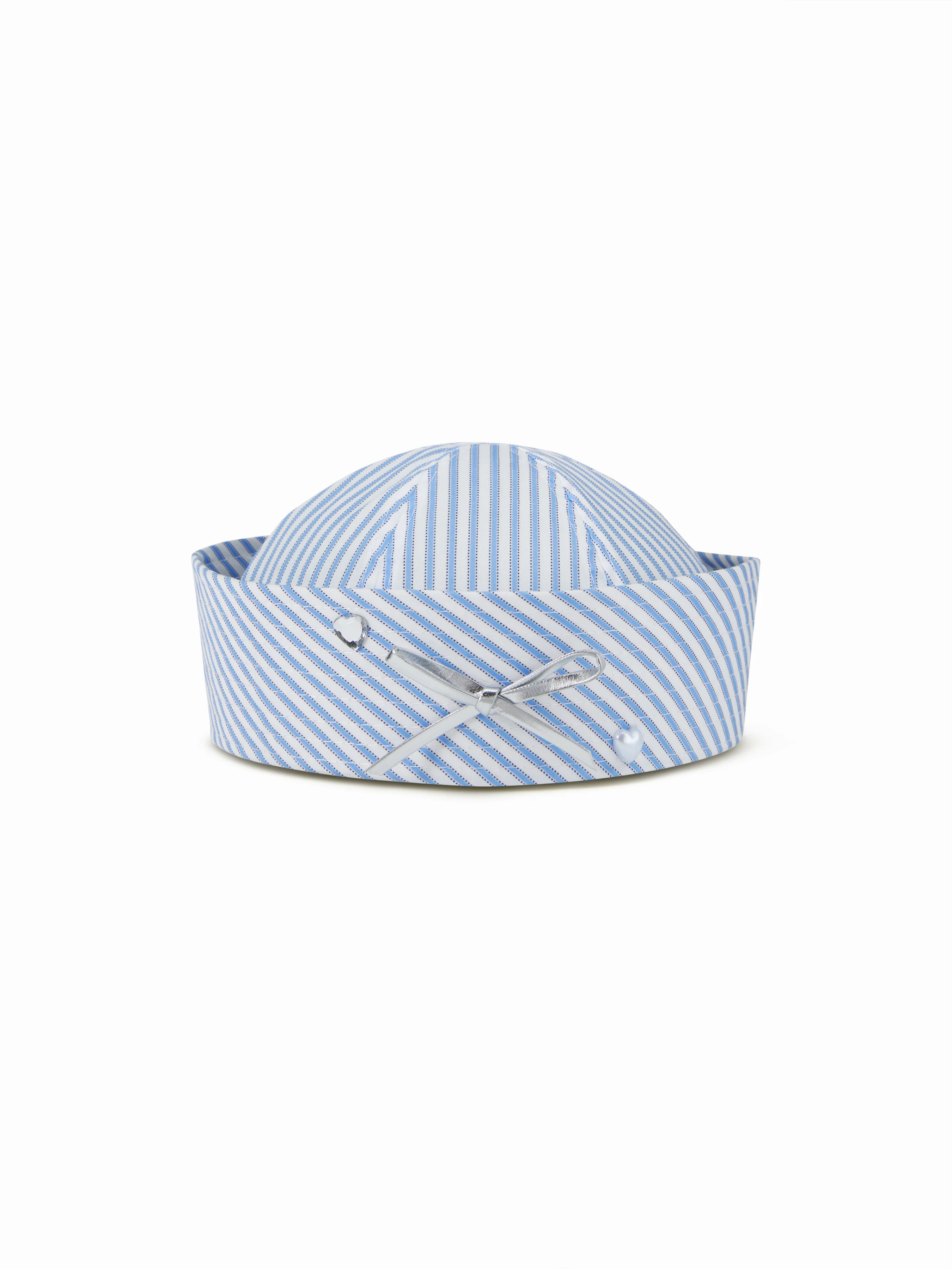 BOWKNOT STRIPED SAILOR HAT | Cider