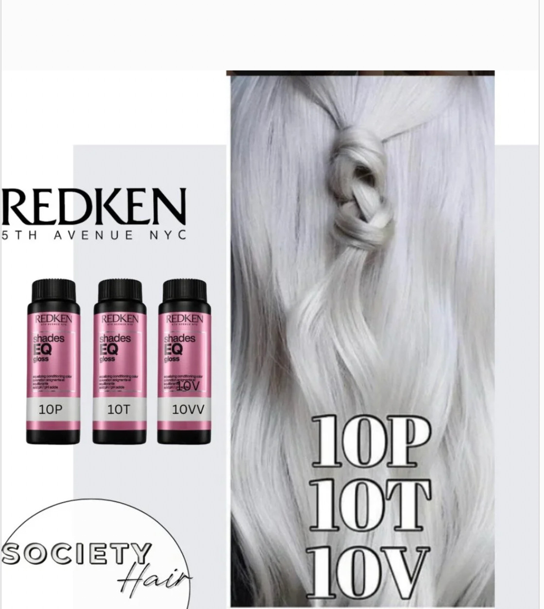 Platinum blonde, but make it clean This Redken Shades EQ Gloss Demi-Permanent Toner trio (10P + 10T + 10VV) is my go-to for removing brass and keeping blonde bright, cool, and salon-glossy between appointments. 

 #LTKdayinmylife #LTKgrwm