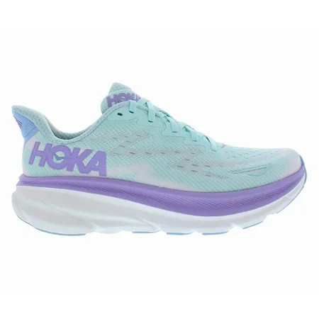 HOKA Clifton 9 Womens Shoes Size 9.5 Color: Sunlit Ocean/Lilac Mist | Walmart (US)