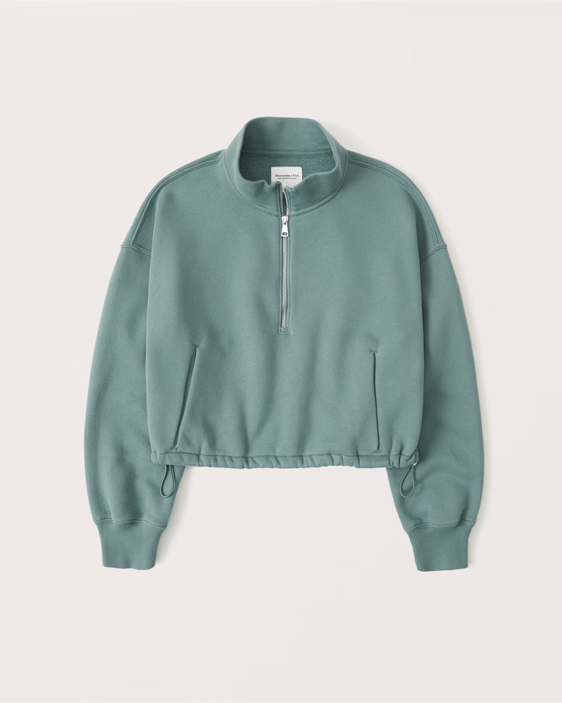 softAF MAX Cinched Bungee Half-Zip | Abercrombie & Fitch (US)