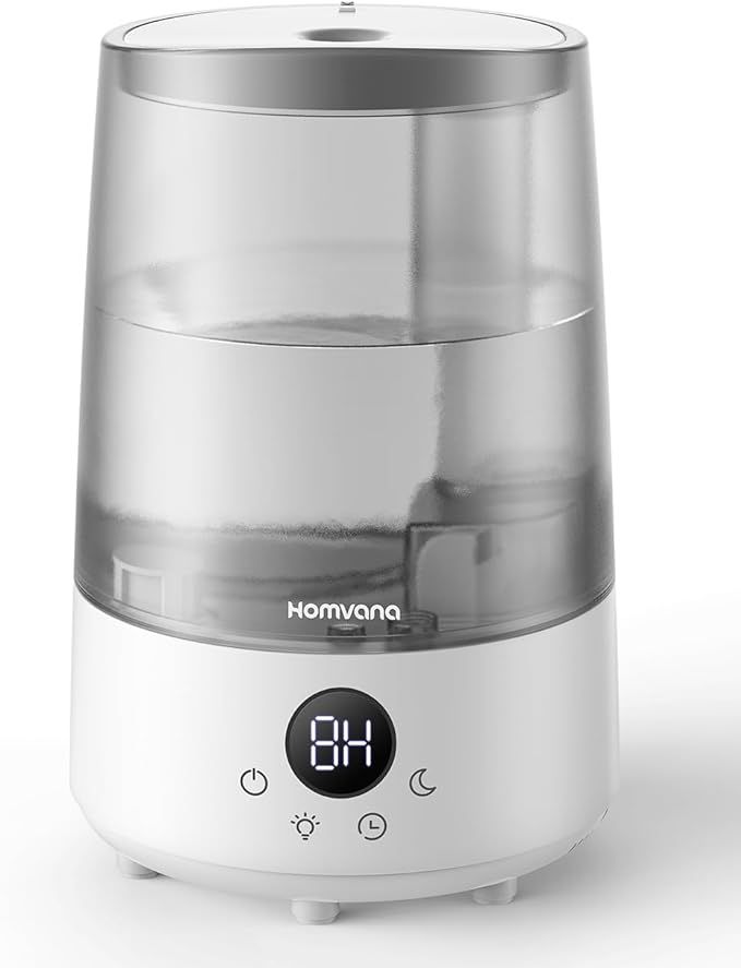 Homvana Small Humidifiers for Baby Bedroom Home, Cool Mist Top-Fill 3L 32H, Quiet 23dB (SilentSpr... | Amazon (US)