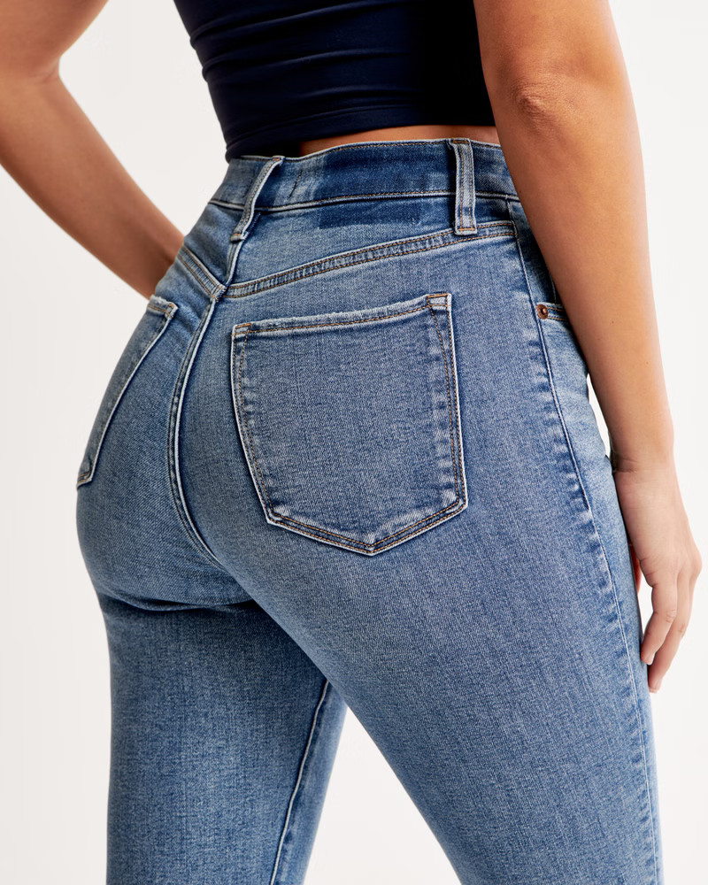 Curve Love High Rise Super Skinny Ankle Jean | Abercrombie & Fitch (US)