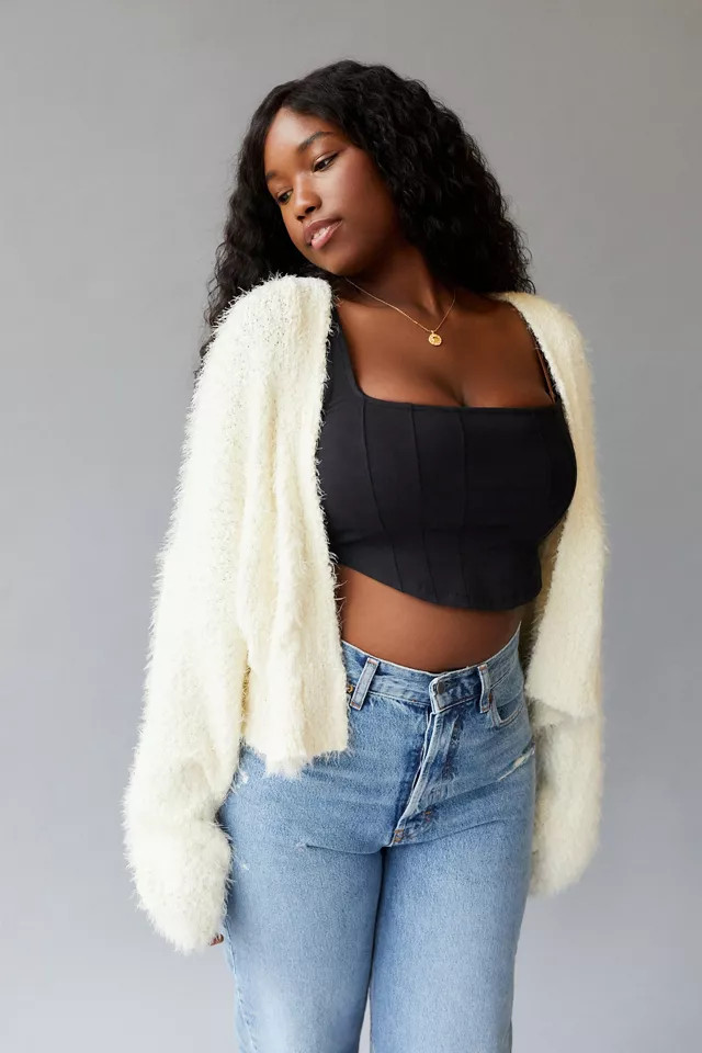 UO Riona Open-Front Cardigan | Urban Outfitters (US and RoW)