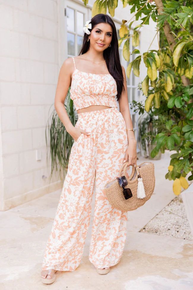 Heart of Paradise Peach Two Piece Set | Pink Lily