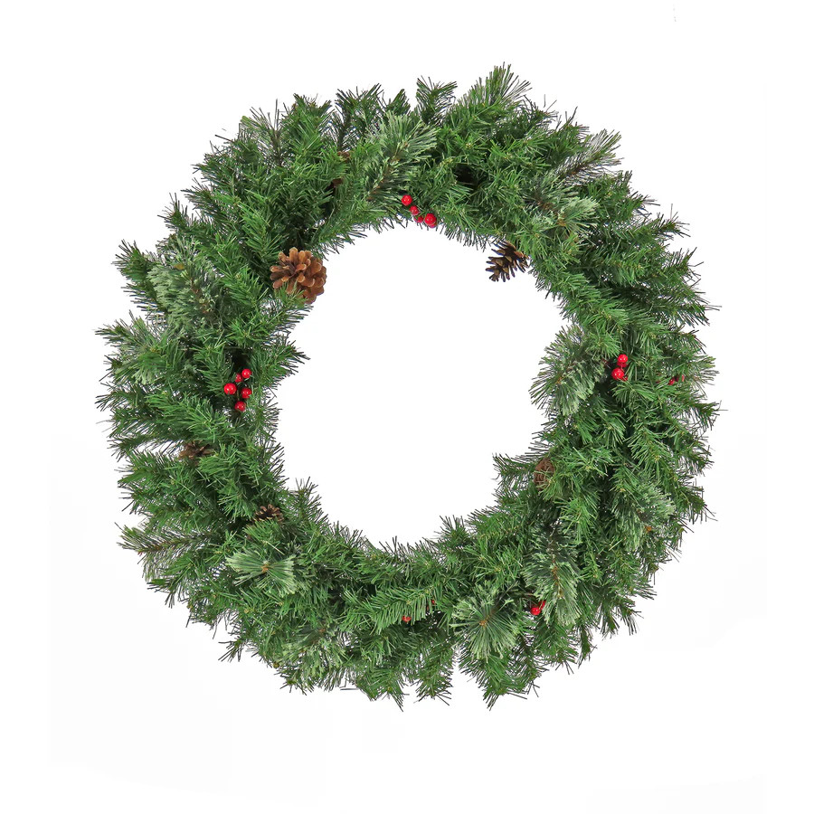 24 in. Frosted Berry Wreath | National Tree Company