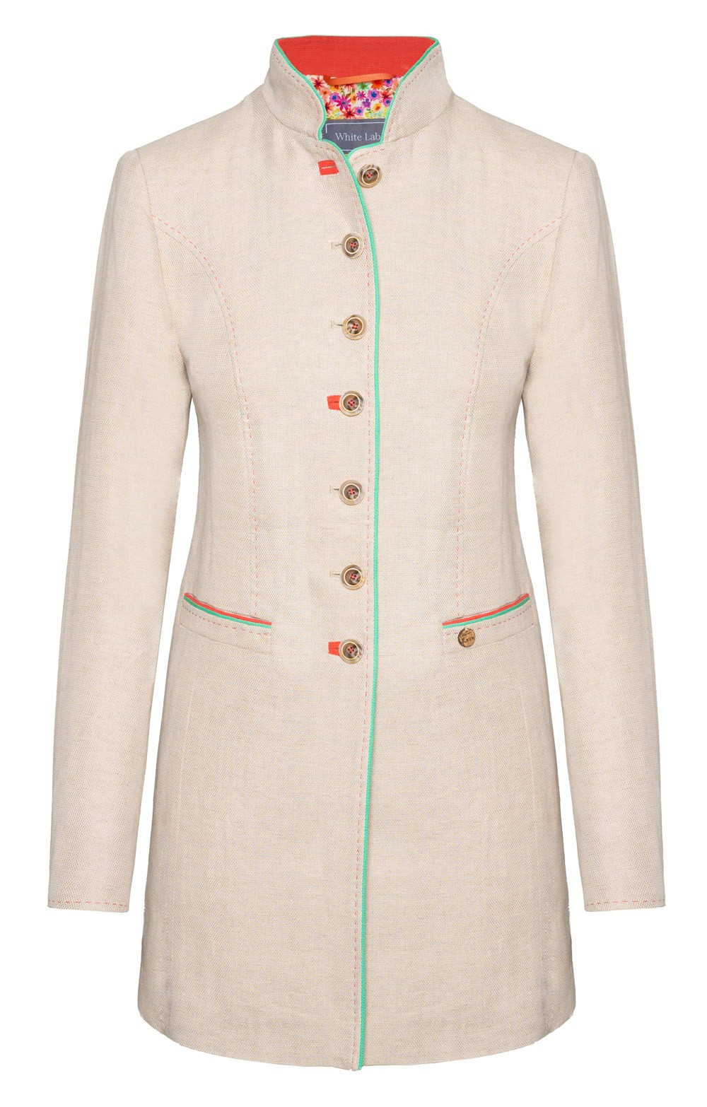 Ladies Three Quarter Length Cotton Linen Jacket | The House Of Bruar