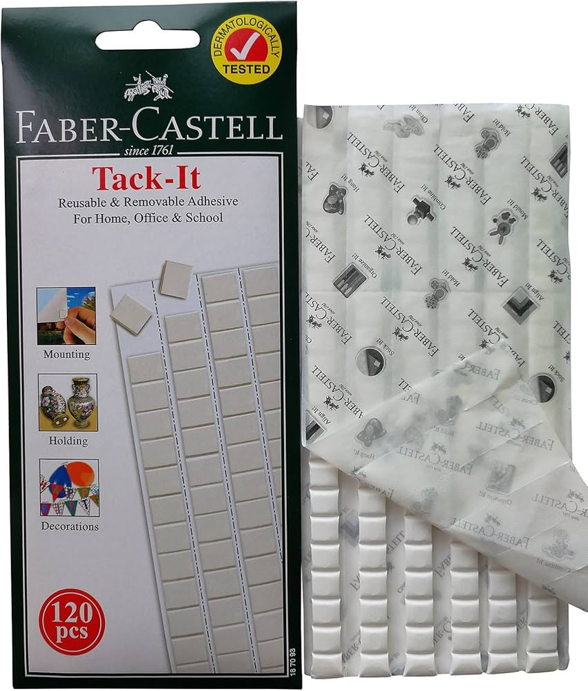 Faber-Castell Reusable & Removable Adhesive Putty, Poster & Multipurpose White Tacky Putty, Wall ... | Amazon (CA)