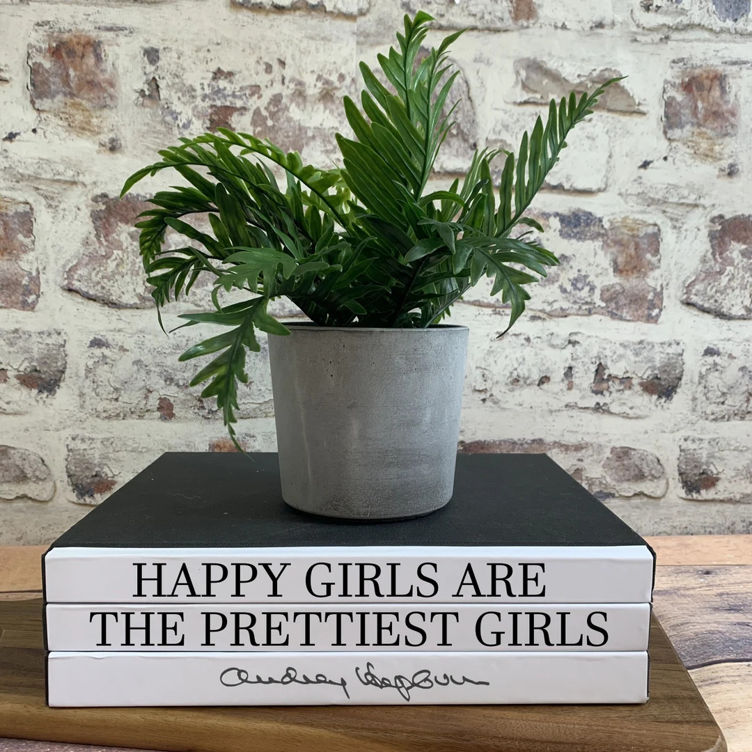 Audrey Hepburn Quote Decorative Designer Coffee Table Books - Etsy | Etsy (US)