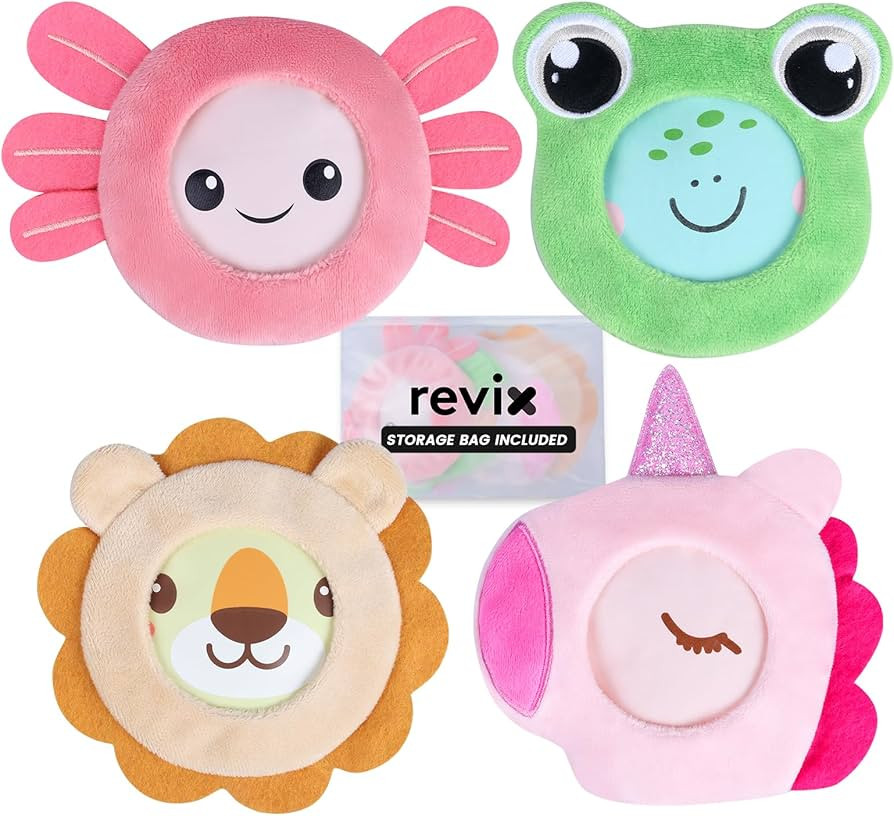 REVIX Kids Ice Packs - Reusable Gel Cold Packs for Toddlers and Babies, Soft Cloth Covers with 4 ... | Amazon (US)