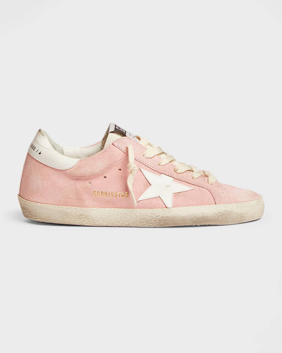 Golden Goose Superstar Suede Upper High Frequency Tongue Leather Star And Heel Sneakers | Neiman Marcus