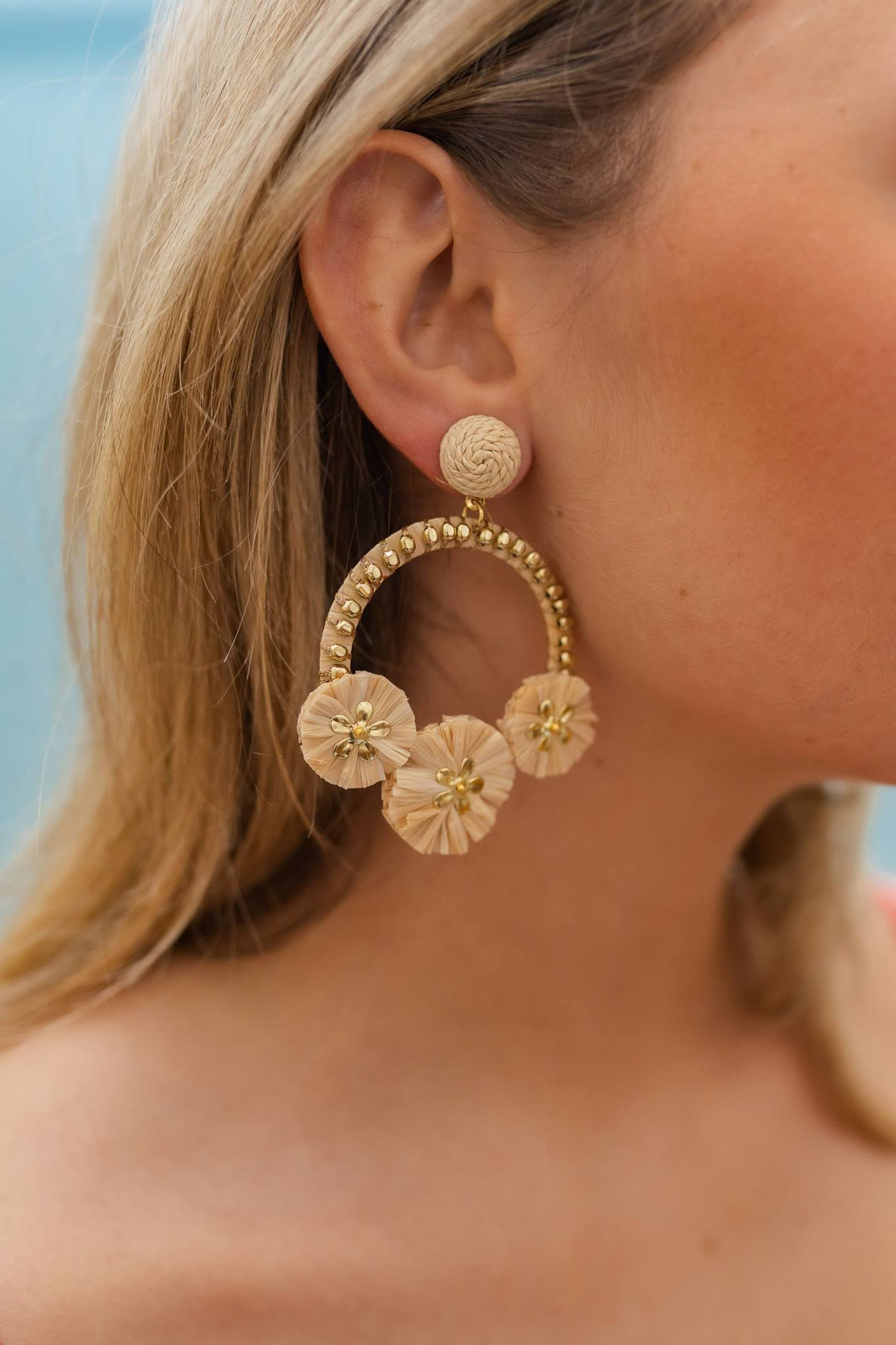 Lola - Raffia - Earrings | Lisi Lerch Inc