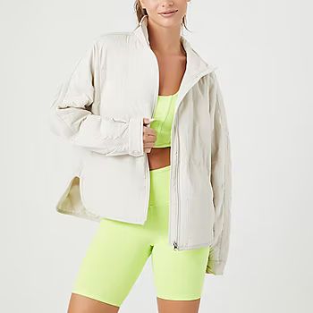 new!Forever 21 Midweight Active Quilted Jacket-Juniors | JCPenney