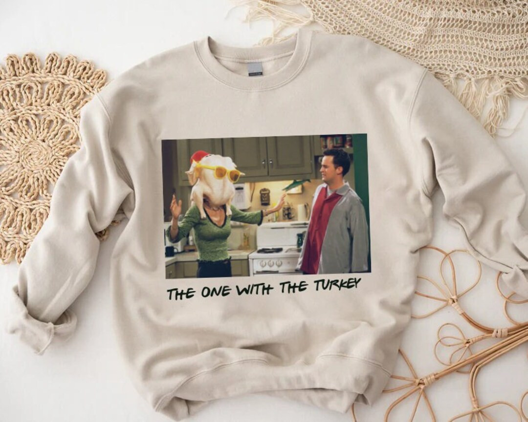 The One With the Turkey Sweatshirt Cute Thanksgiving - Etsy | Etsy (US)