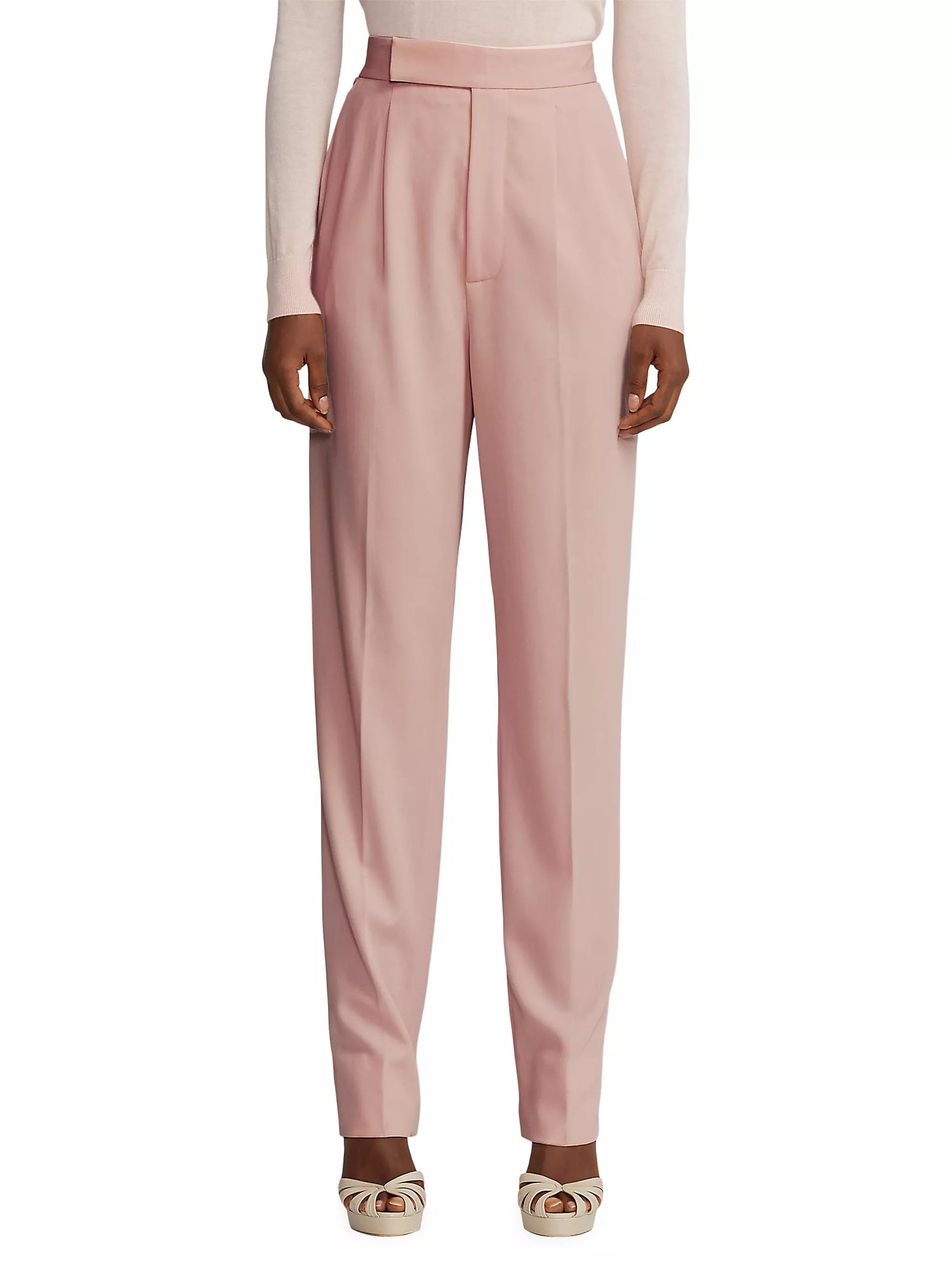 Evanne Pleated Wool Pants | Saks Fifth Avenue