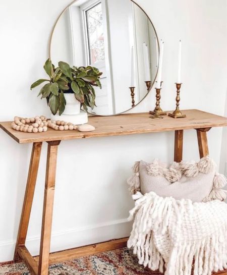 Primitive console table - handcrafted in a small woodworking shop in Alberta Canada. 

#LTKhome