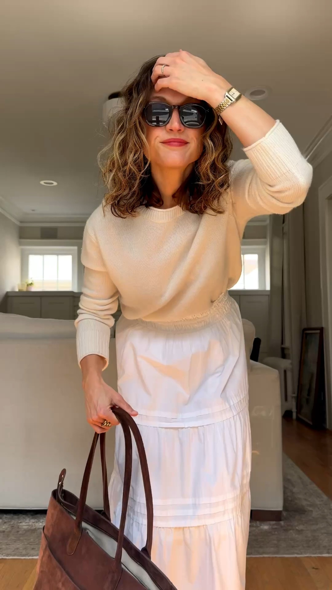 Look of the Day // 4.16

Quince sweater, XS, TTS. Quince skirt, XS, TTS. Red Flats are Matisse Marta via DSW. Come in black, brown and ivory too. Run a tad small but have my true size. Quince bag and sunglasses  

#LTKPetite #LTKmomlife #LTKOver40