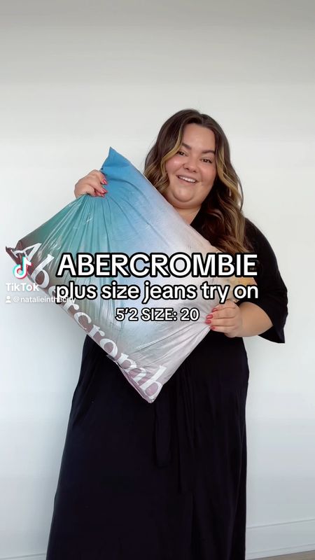 Plus size Abercrombie haul featuring jeans that actually fit plus size and short people like me! 
I’m wearing a size 36 short in the high rise ankle jeans, vintage flare jeans, and high rise loose jeans. 

#LTKcurves #LTKunder100 #LTKFind