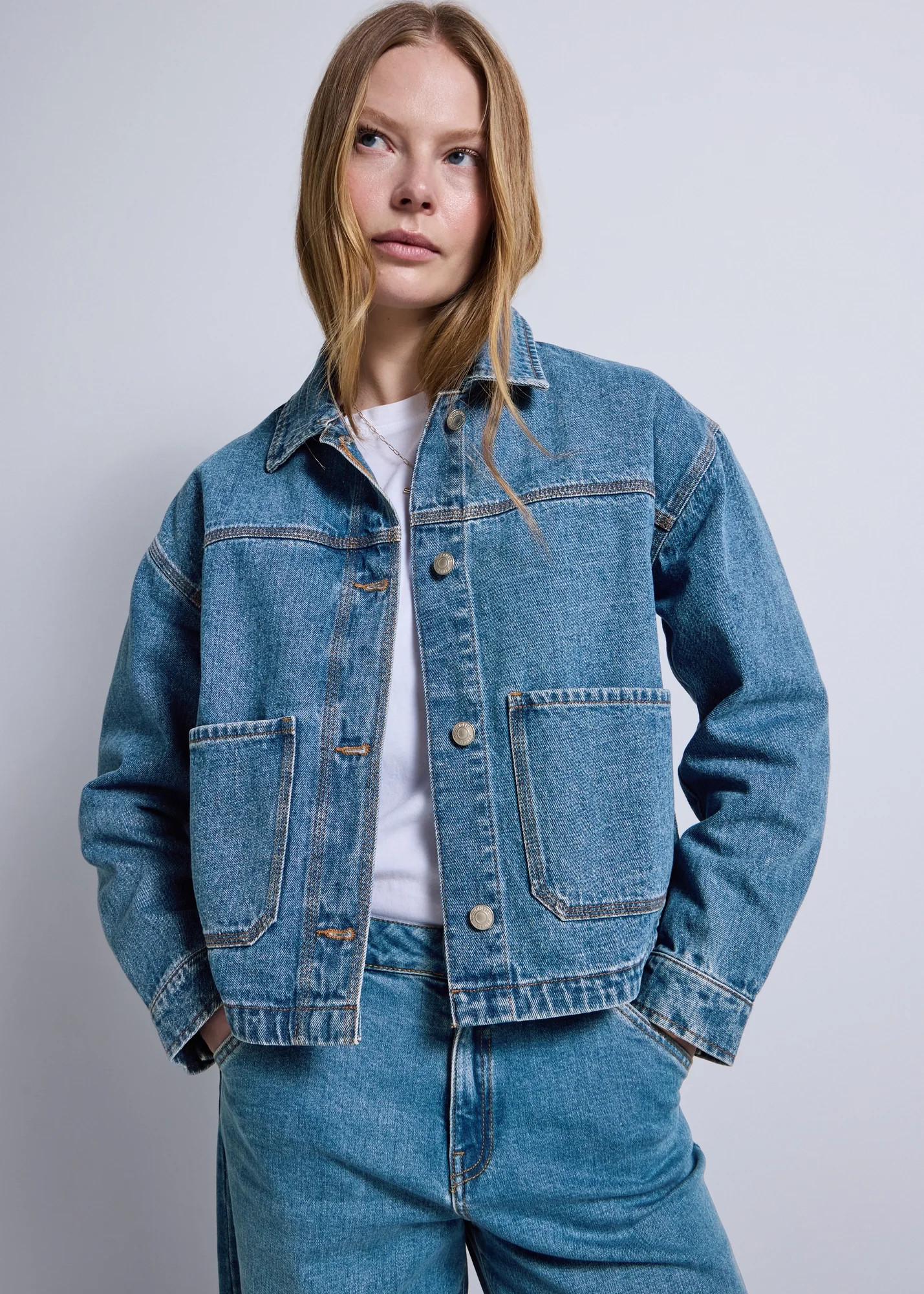 Mid Wash Denim Shacket | Matalan (UK)