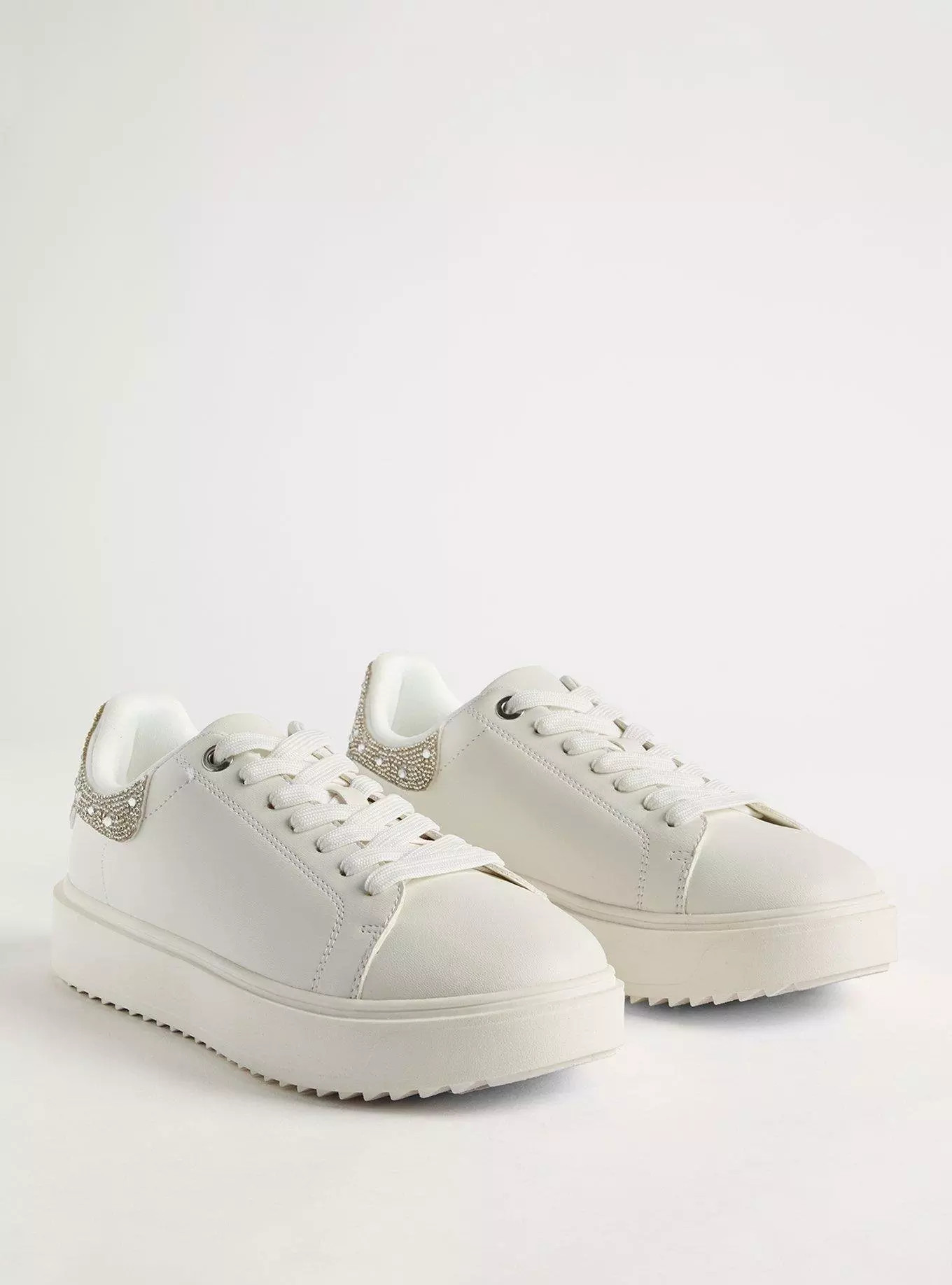 Embellished Lace-Up Sneaker (WW) | Torrid (US & Canada)