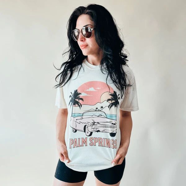 Palm Springs Sunset Car Tee | Mountain Moverz