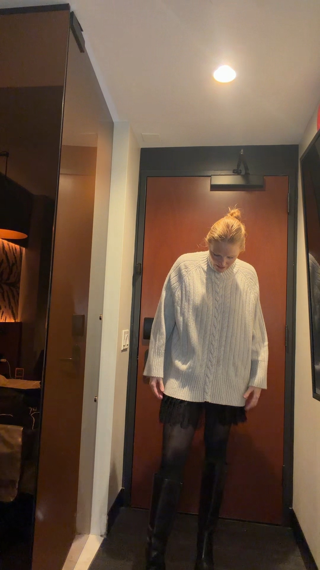 My friend told me I say “cozy” in all my grwm videos so I had to leave it out, even though this sweater is extra cozy 😉

#LTKgrwm #LTKootd #LTKMidsize