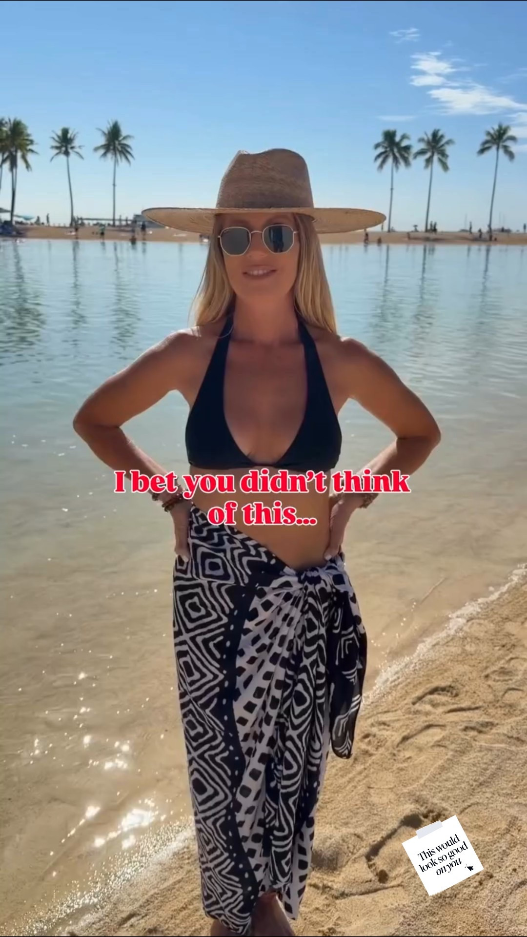 This DIY top 👀? YES or NO ?

Bathing suit - 30 and i have a discount code! 

Use code ISLE15 for 15% off on orders $70+ on Cupshe ! 

#vacationoutfit #diytop #sarong

#LTKgrwm #LTKootd #LTKFindsUnder50