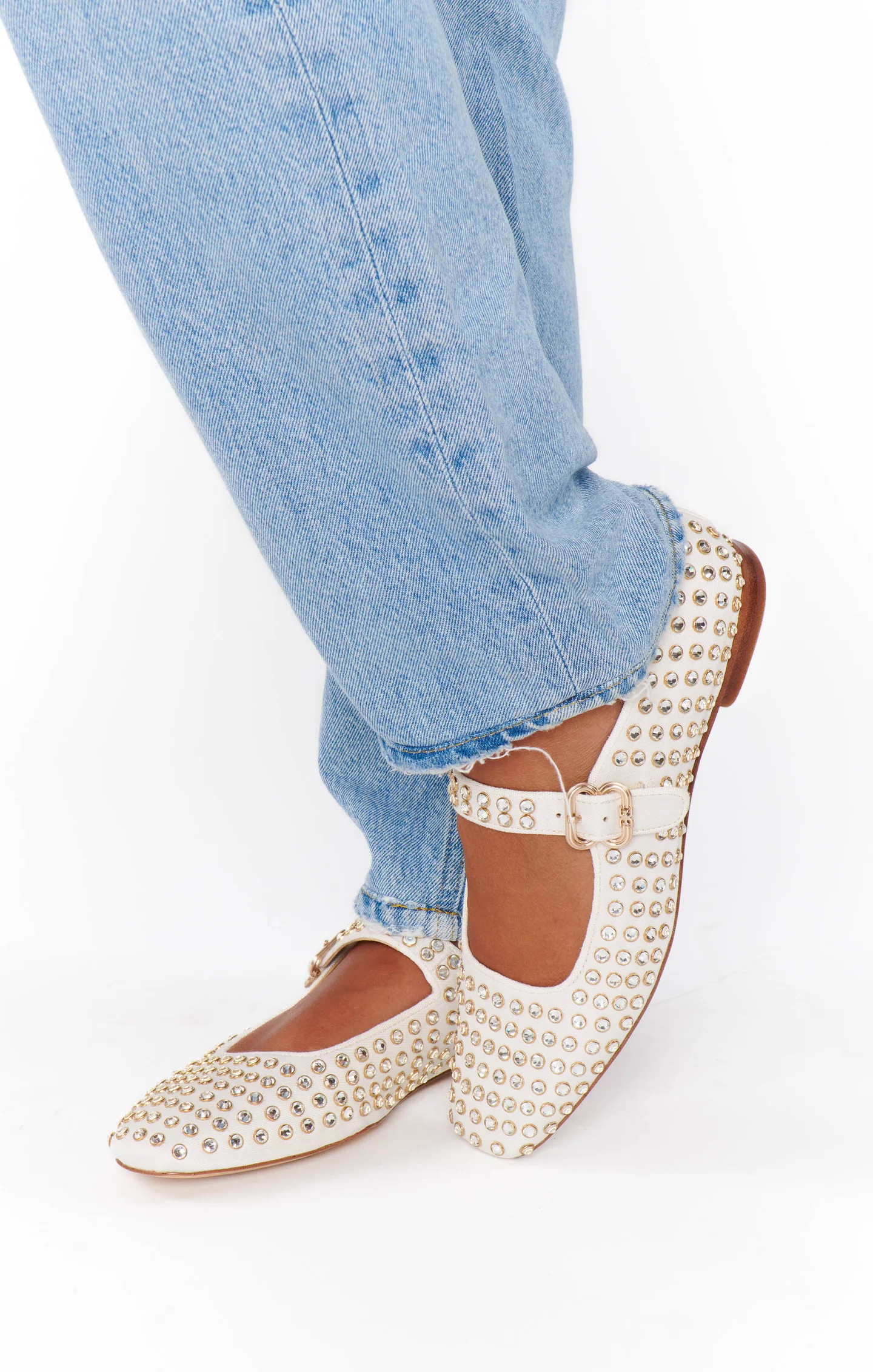 Sam Edelman Michaela Gem Ballet Flat ~ White | Show Me Your Mumu