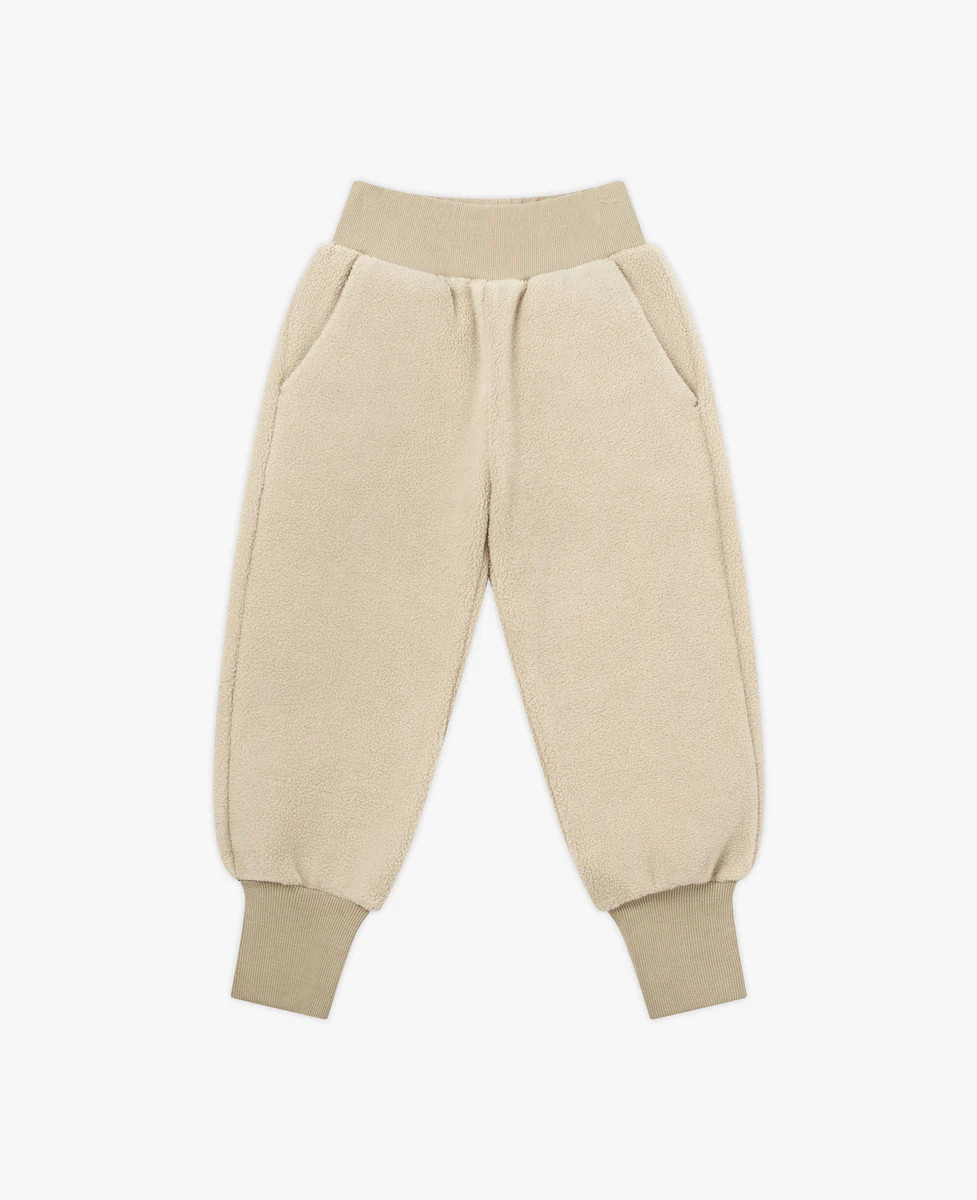 Recycled Fleece Joggers - Oat | Petite Revery