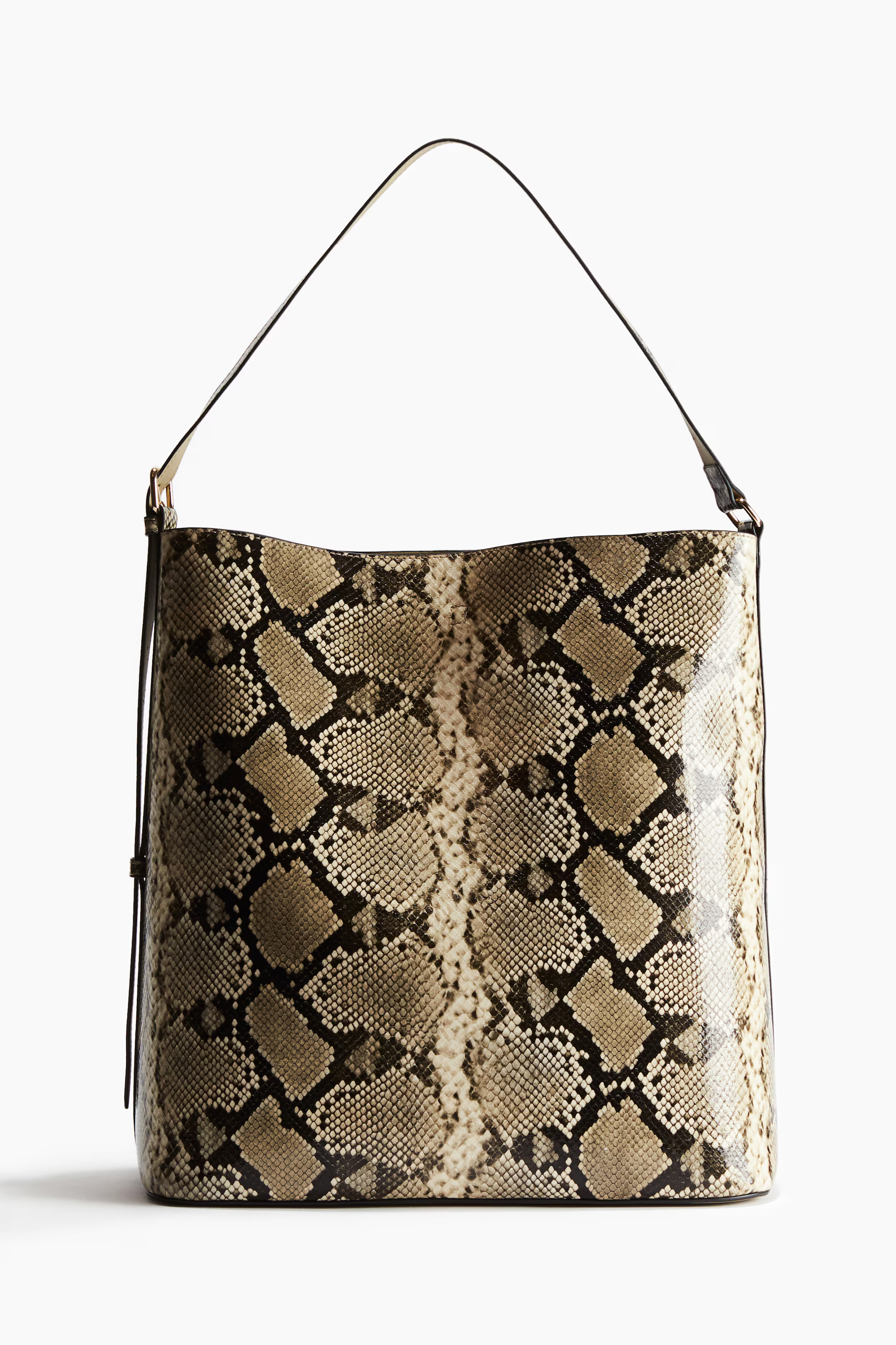 Tote bag with pouch - Beige/Snakeskin-patterned - Ladies | H&M GB | H&M (UK, MY, IN, SG, PH, TW, HK)