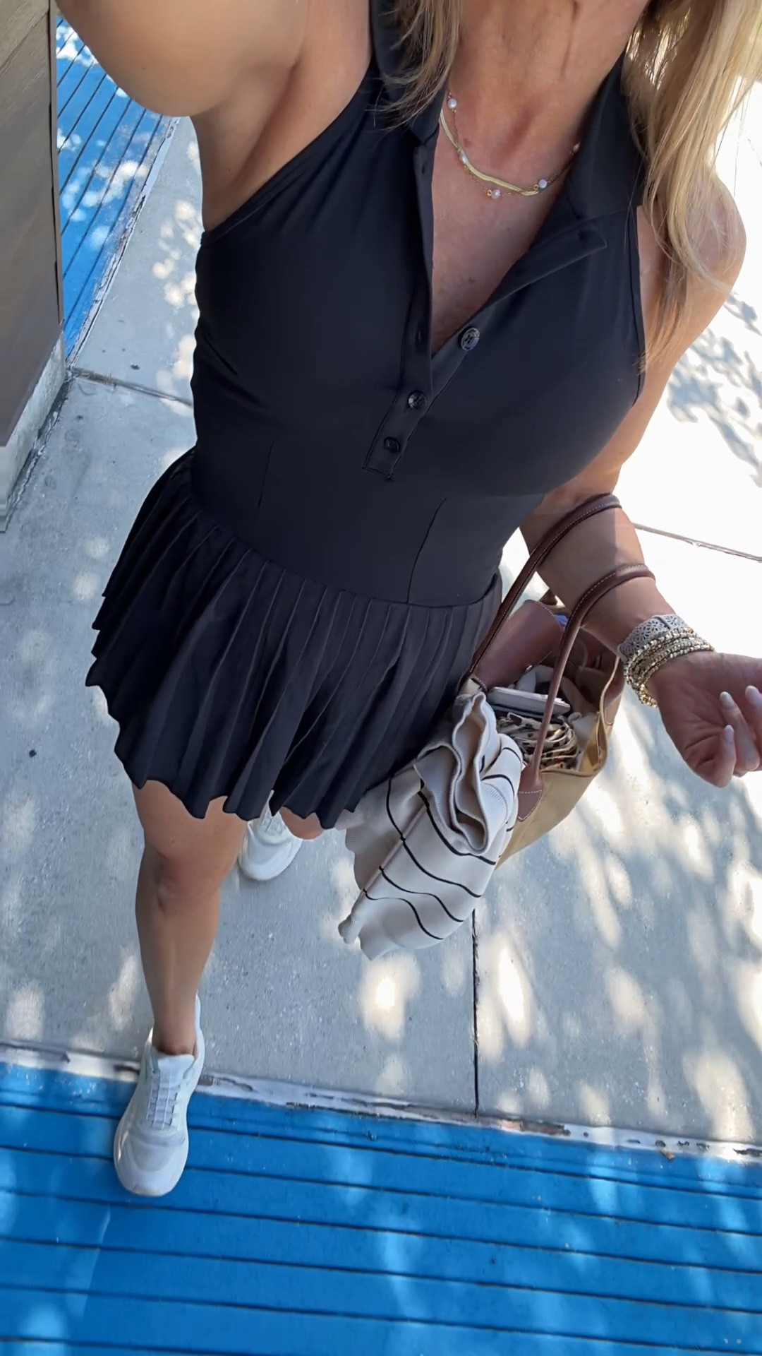 The details and quality on this activewear dress make it one of my very favorites. 

Athletic dress, pickleball outfits, tennis outfits, athletic skirt, sneakers

#LTKdayinmylife #LTKActive #LTKootd