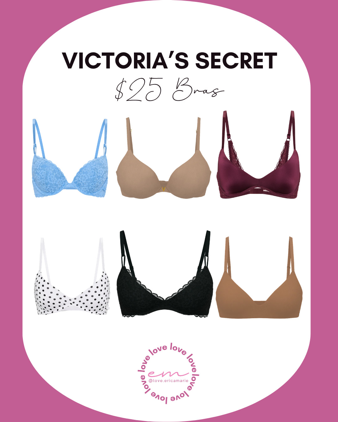 Victoria's Secret is having a sale on bras. There seem to be a lot of different styles available if you're looking for something new and cute for the season. 

 #LTKSaleAlert #LTKMidsize #LTKPlusSize