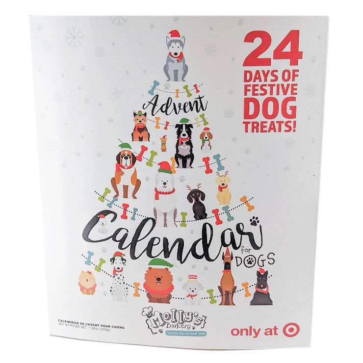 Molly's Barkery Holiday Advent Calendar with Apple and Cinnamon Flavor Dog Treats - 7.94oz | Target