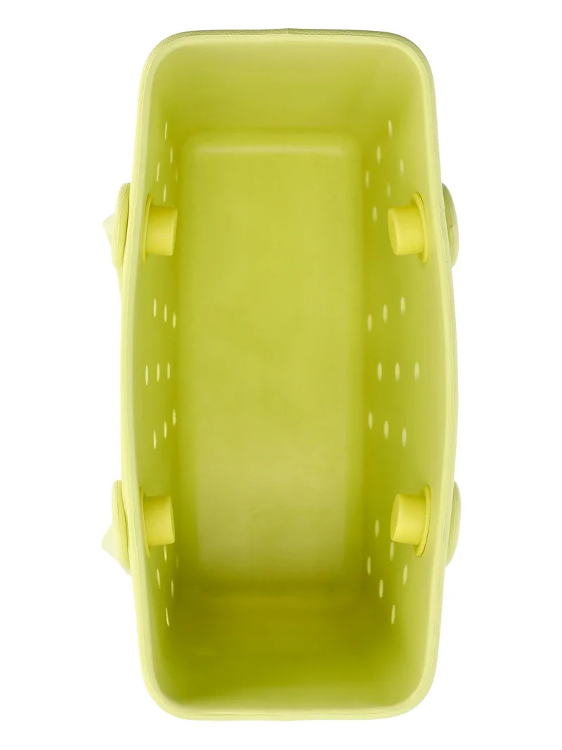 Time and Tru Women's Lightweight Mini Beach Tote Bag, Yellow | Walmart (US)