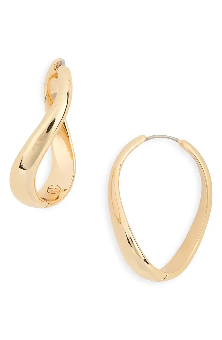 Ettika Twisted Oval Hoop Earrings | Nordstrom | Nordstrom