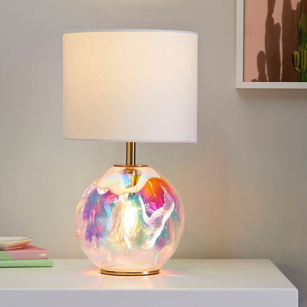 Iridescent Globe Table Lamp (18") | Pottery Barn Teen