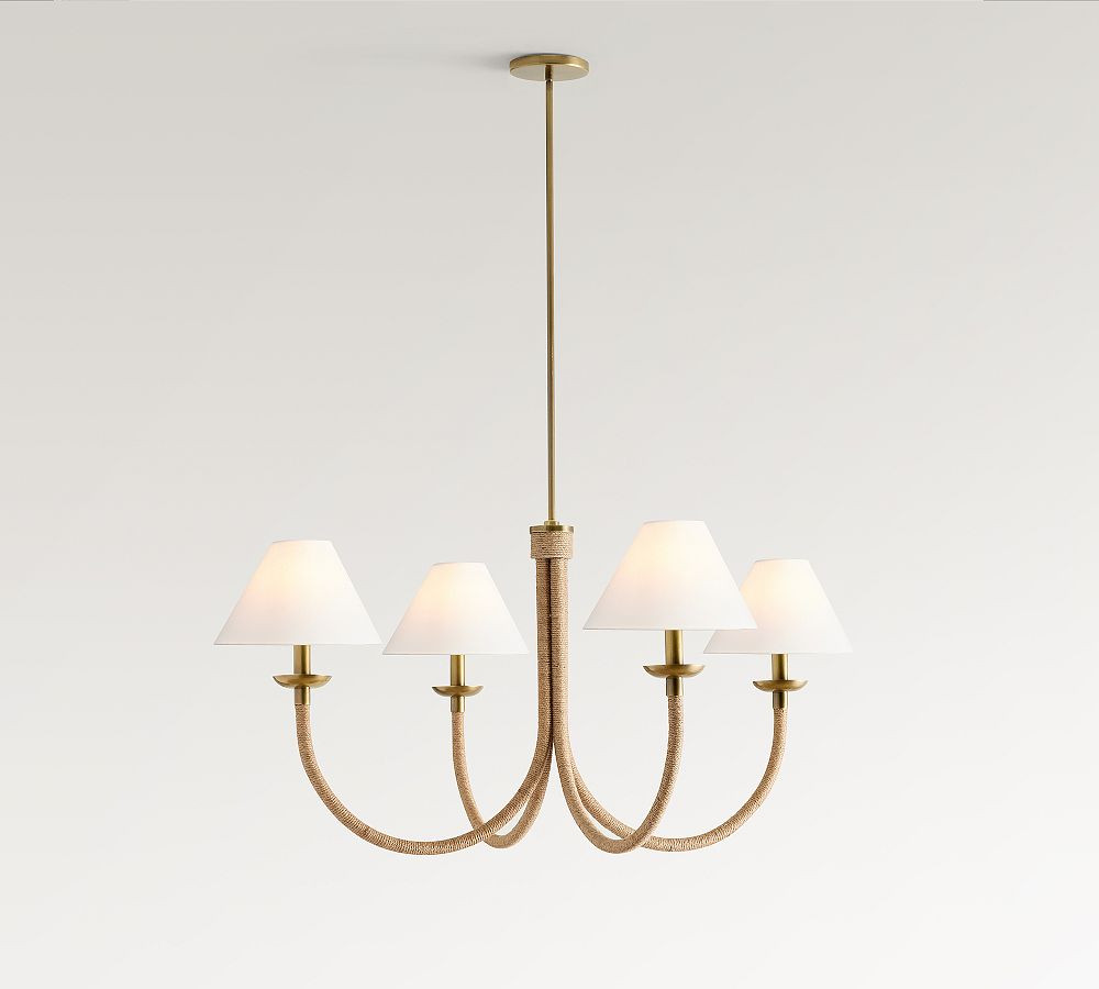 Wilson Rope Round Chandelier (41") | Pottery Barn (US)