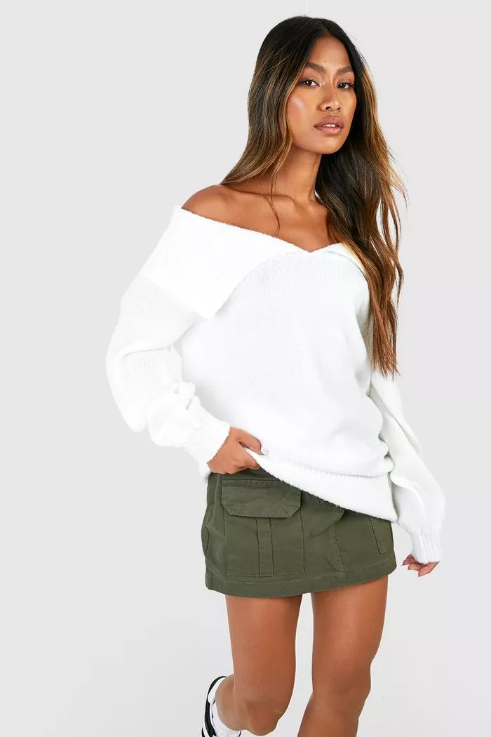 Oversized Collar Jumper | Boohoo.com (UK & IE)