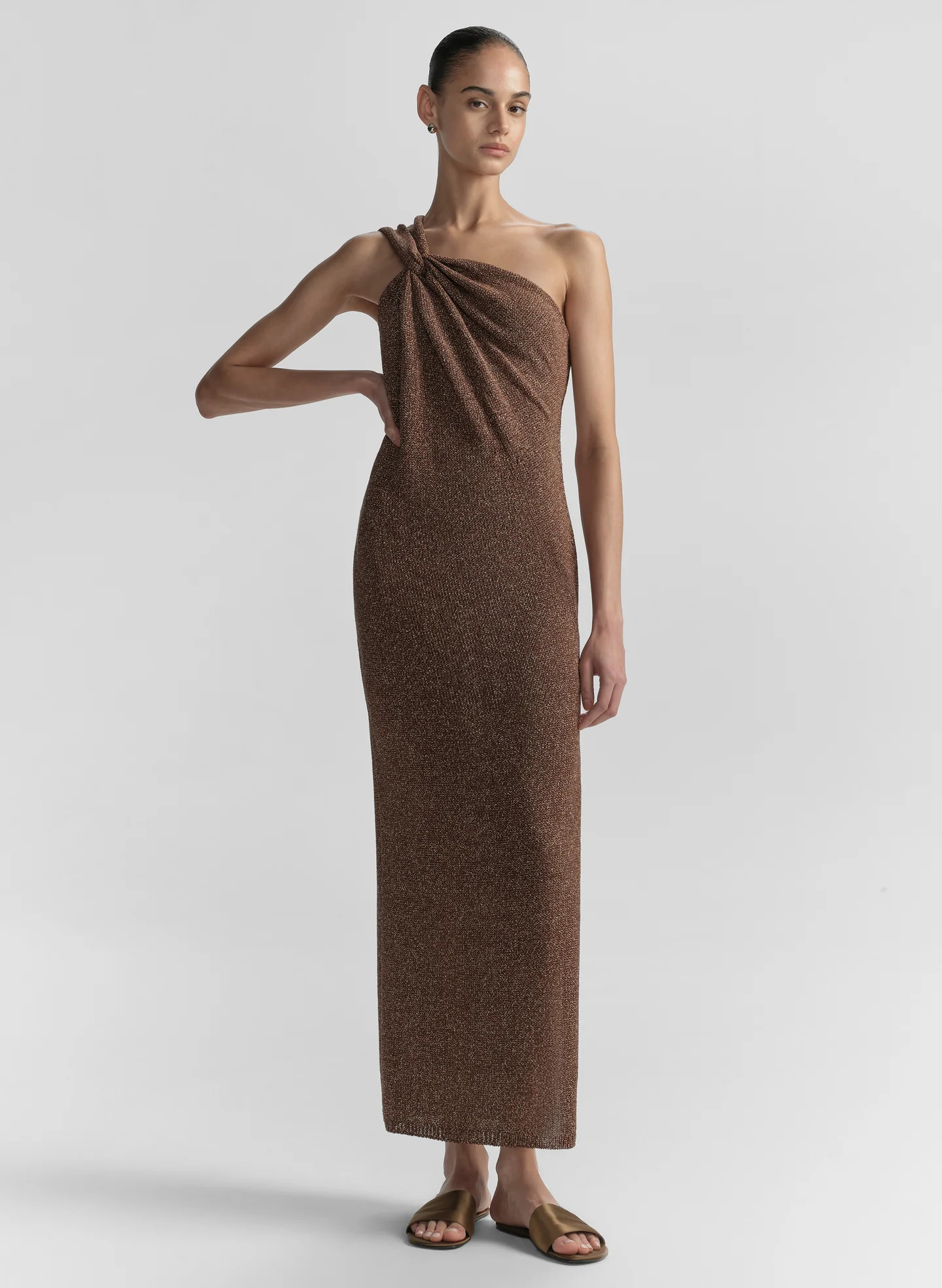 Mimi One Shoulder Knit Midi Dress | A.L.C