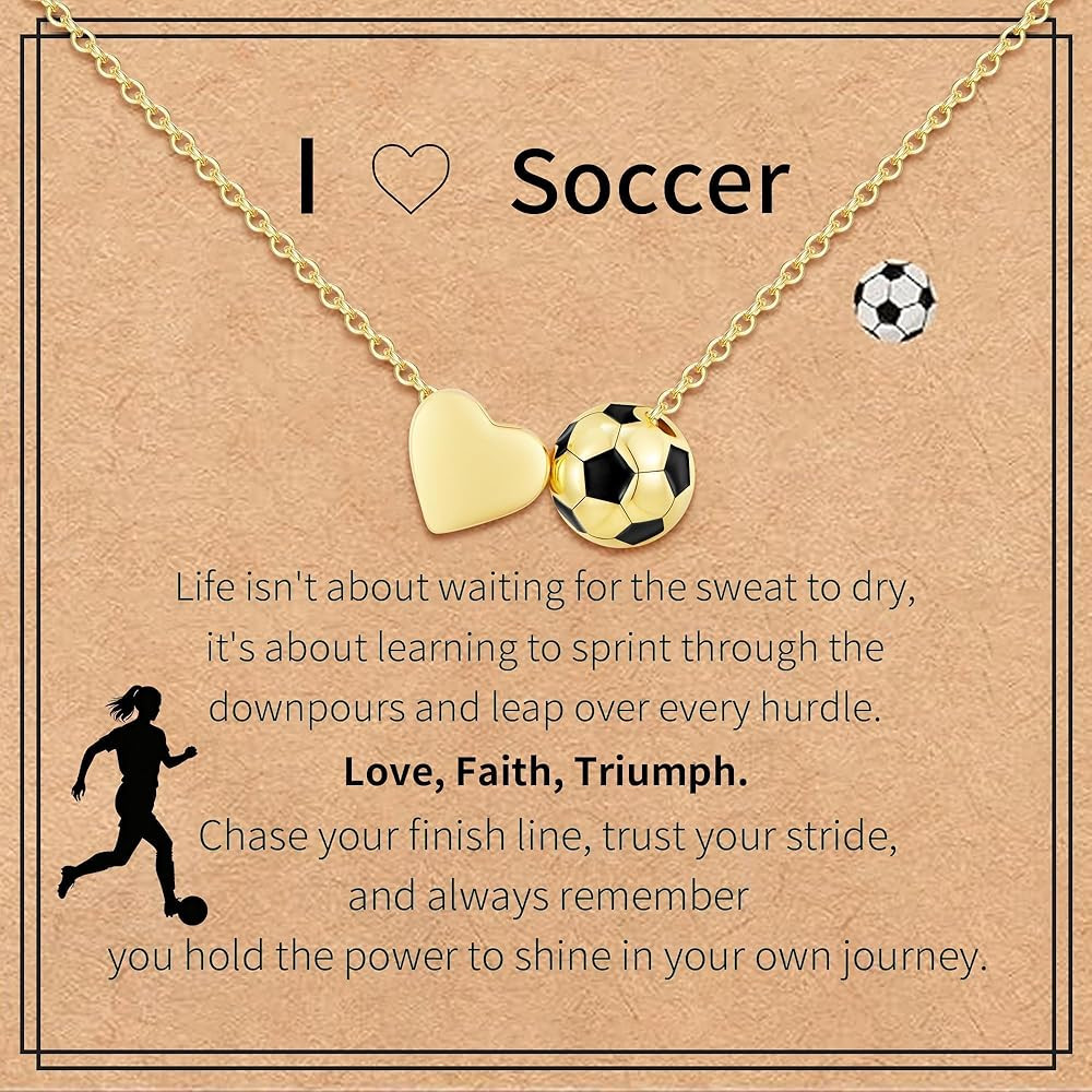 Soccer Softball Volleyball Gifts Necklace for Women Tennis Football Basketball Necklaces Gift Spo... | Amazon (US)