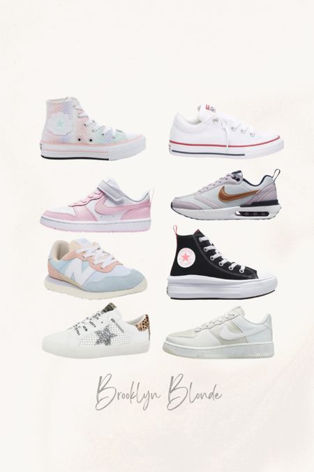 Little girls sneaker roundup! Sasha has been wearing the cutest Converse, Nikes, and New Balances. 

kids shoes l girl shoes l toddler shoes l 3 year old shoes l tennis shoe outfit l toddler outfit 

#LTKkids
