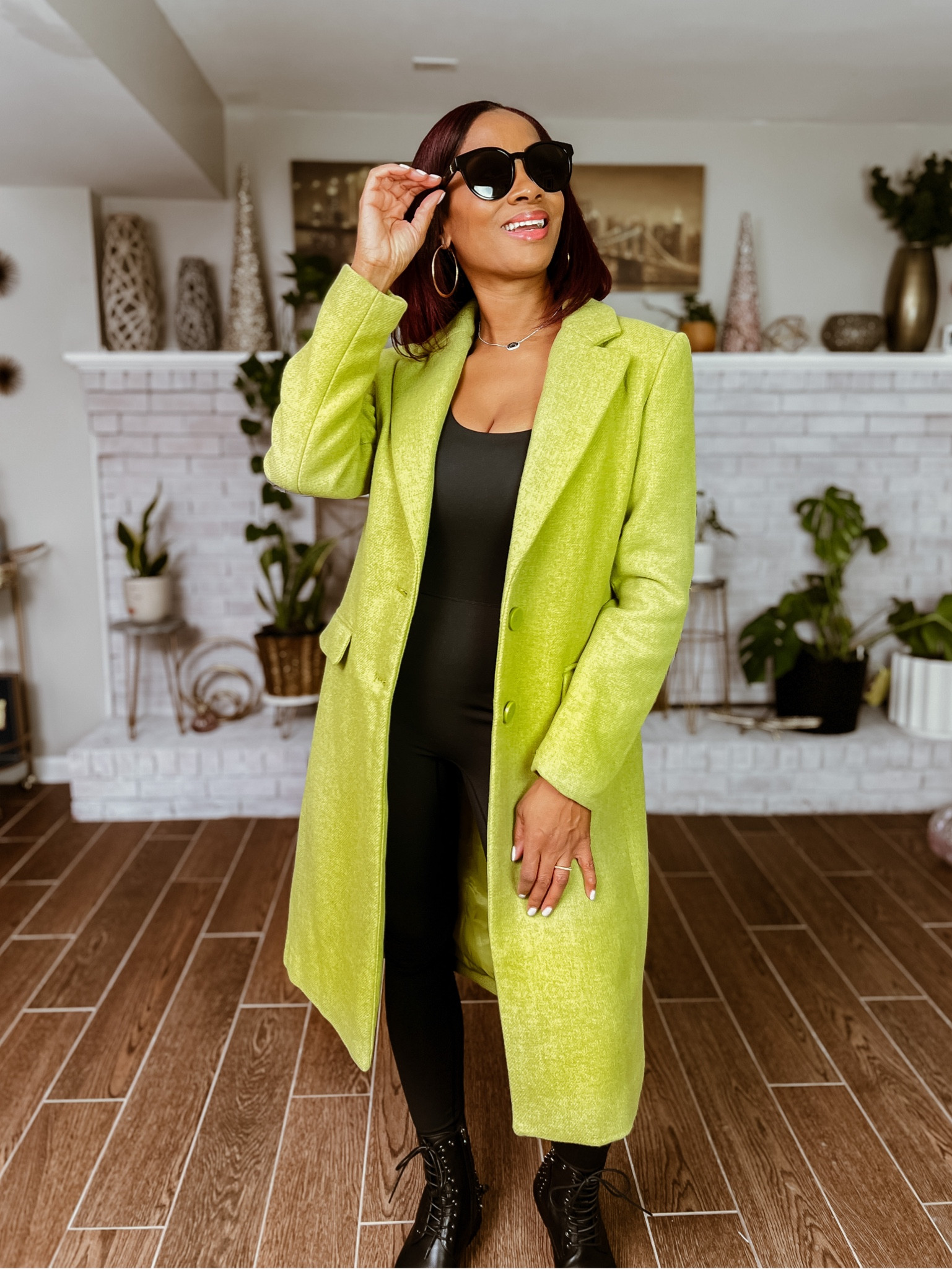 Buy bright green wool coat 2025 Black Friday