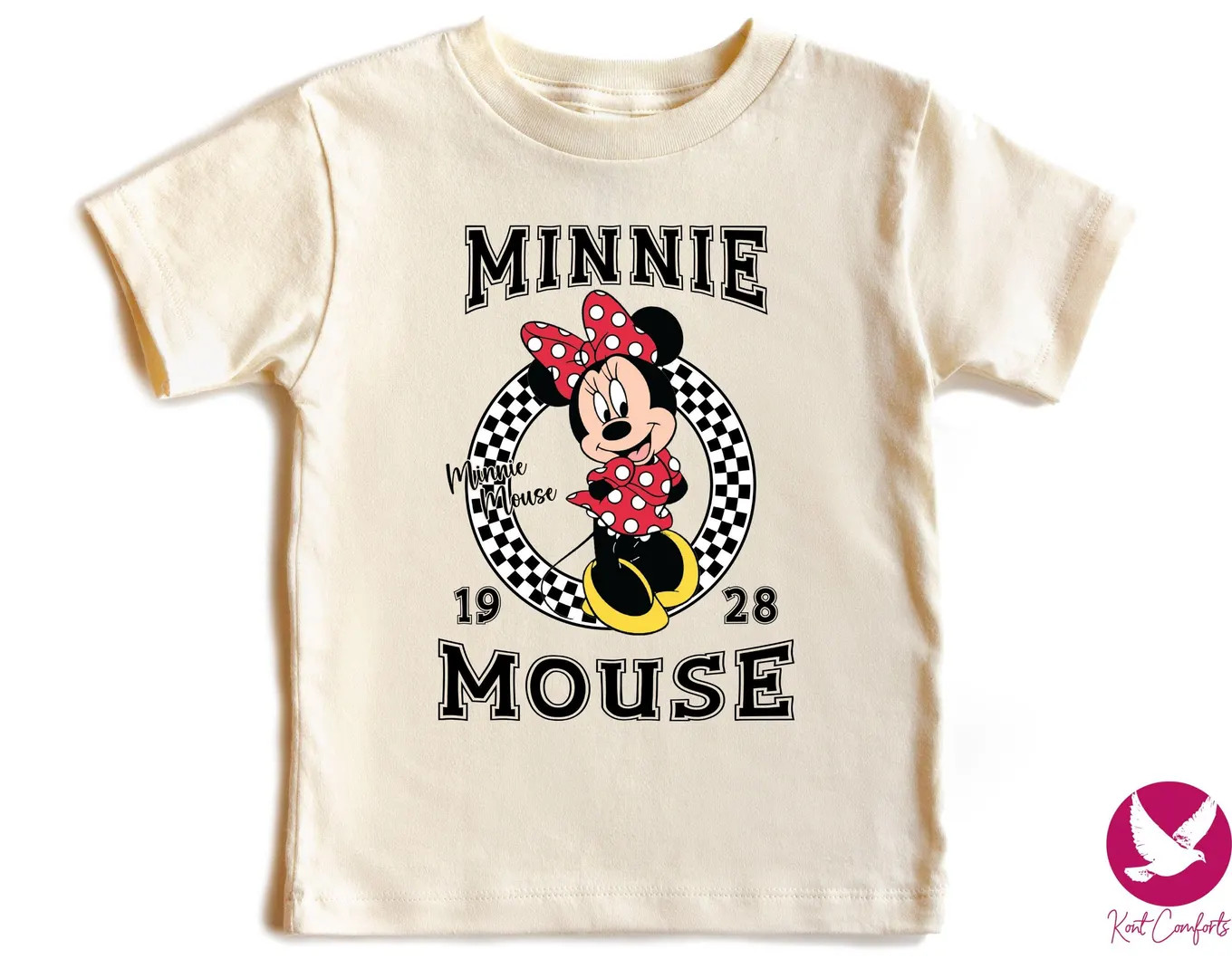 Vintage Disney Minnie Mouse Shirt, Retro Disney Minnie Gift For Girls, Checkered Minnie Mouse Tod... | Etsy (Global)