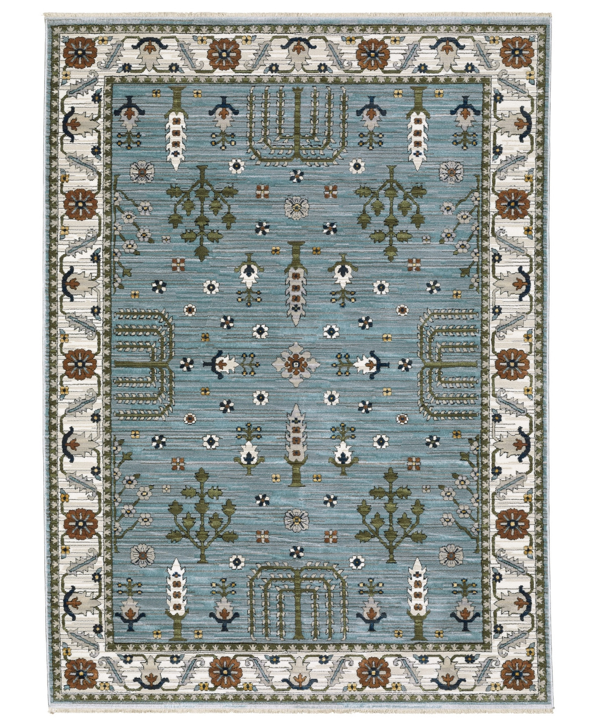 Oriental Weavers Keira KEI06 7'10"x10'10" Area Rug - Blue | Macy's