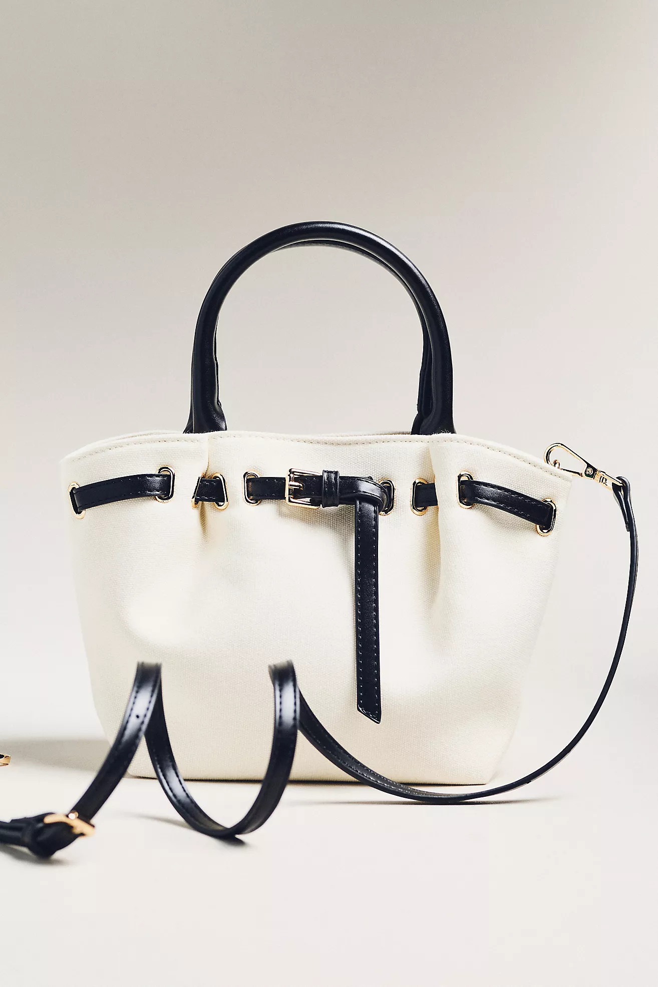 Mini Canvas Belted Tote | Anthropologie (US)