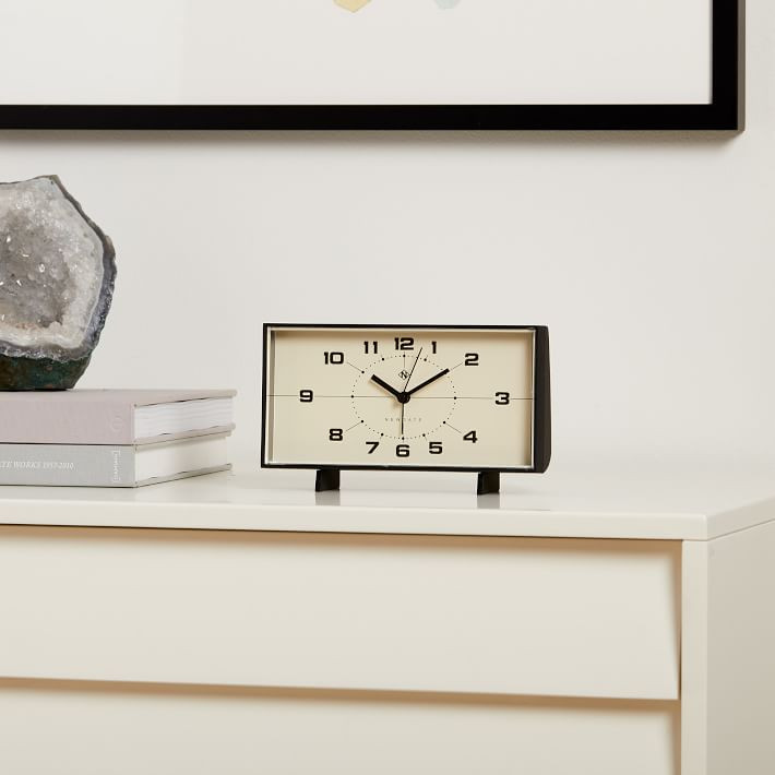 Newgate Wideboy Analog Alarm Clock - White | West Elm (US)