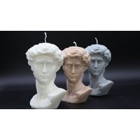 Candle, On Sale, David Bust Sculpture Renaissance Home Decor 100% Soy Wax Candle | Etsy (US)