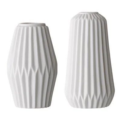 2 Piece Ceramic Fluted Vase Set | Wayfair North America