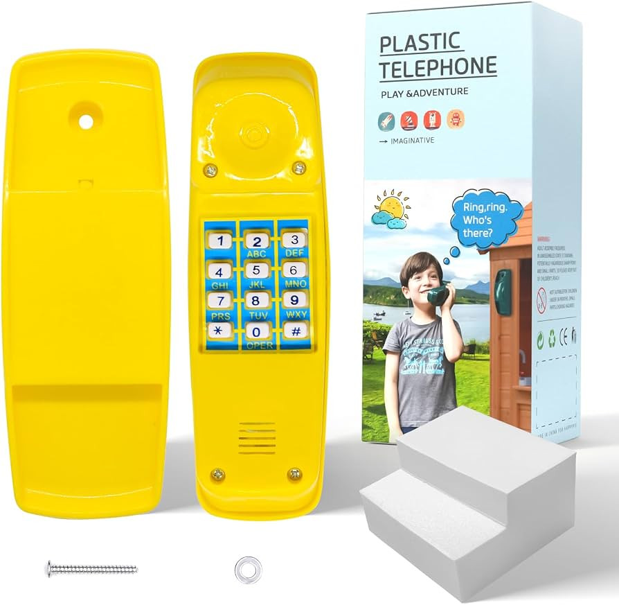 HAPPYPIE Toy Phone for Kids Swing Set Phone Pretend Phones and Learning Education Phones Plastic ... | Amazon (US)